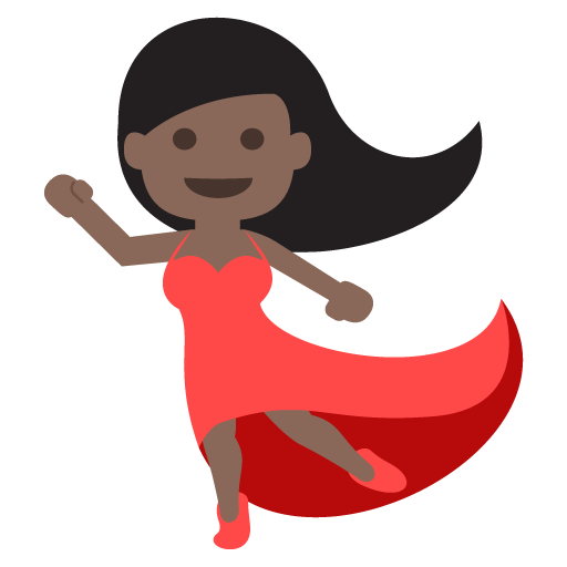 Woman Dancing: Dark Skin Tone, the previous design