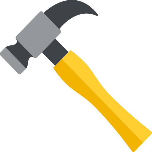 Hammer as drawn by JoyPixels in 2.1