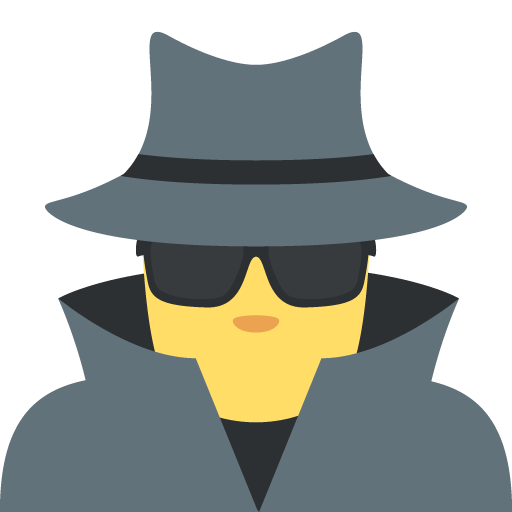 Detective as drawn by JoyPixels in 2.1
