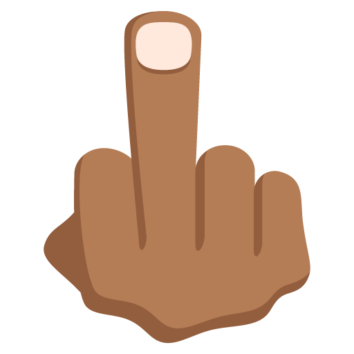 Middle Finger: Medium-Dark Skin Tone, the design in this release