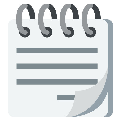 Spiral Notepad as drawn by JoyPixels in 2.1