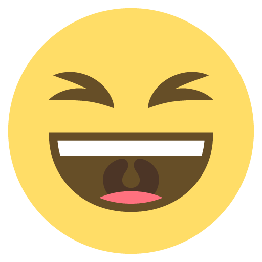 Grinning Squinting Face, the previous design