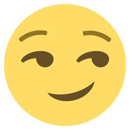 Smirking Face, the previous design