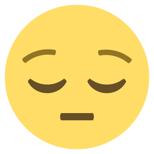 Pensive Face, the previous design