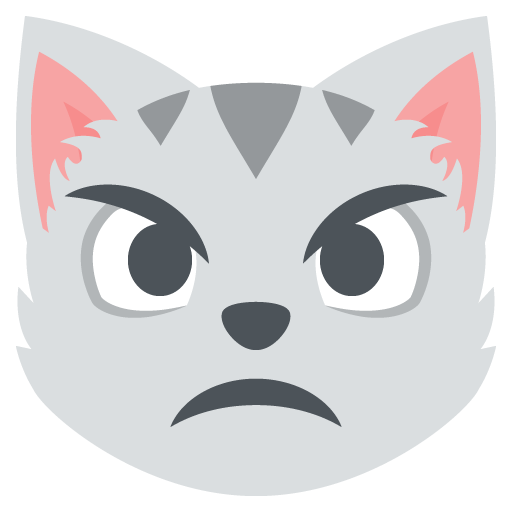 Pouting Cat, the previous design