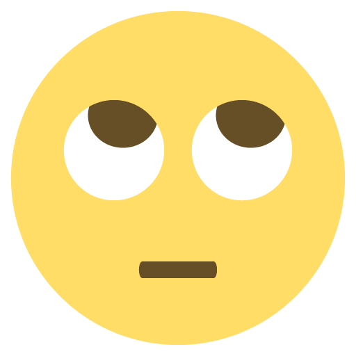 Face with Rolling Eyes as drawn by JoyPixels in 2.1