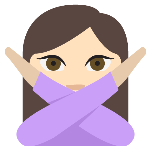 Person Gesturing NO: Light Skin Tone, the design in this release