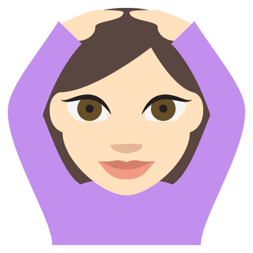 Person Gesturing OK: Light Skin Tone, the design in this release