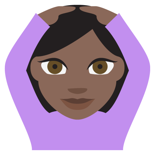 Person Gesturing OK: Dark Skin Tone, the design in this release