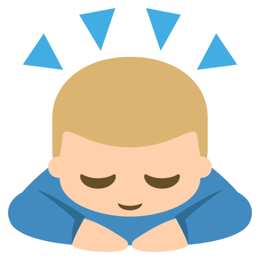 Person Bowing: Medium-Light Skin Tone, the previous design