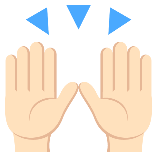 Raising Hands: Light Skin Tone, the design in this release