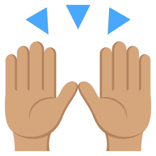 Raising Hands: Medium Skin Tone, the design in this release