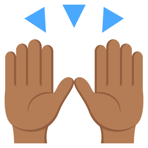 Raising Hands: Medium-Dark Skin Tone, the design in this release