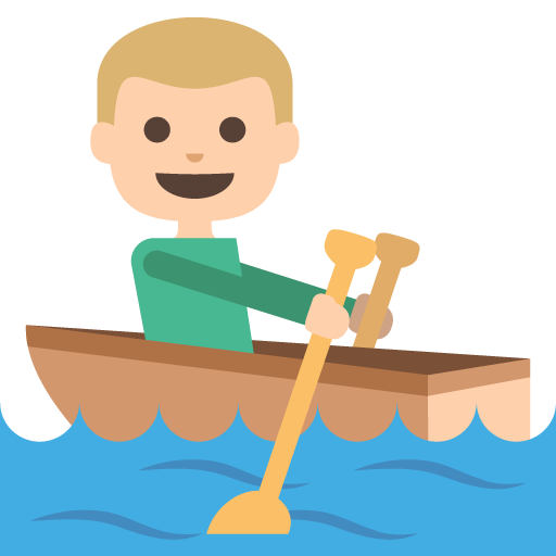 Person Rowing Boat: Medium-Light Skin Tone, the previous design