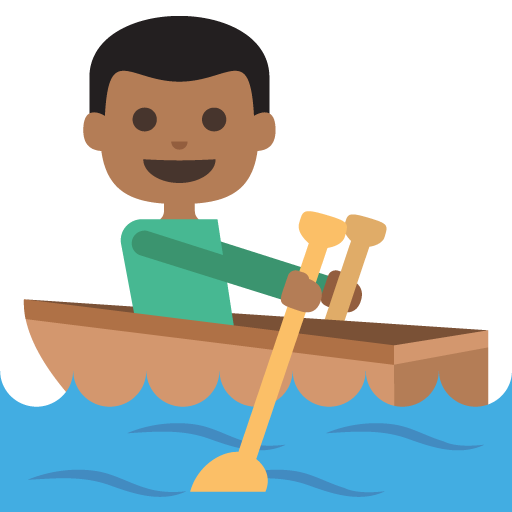 Person Rowing Boat: Medium-Dark Skin Tone, the previous design
