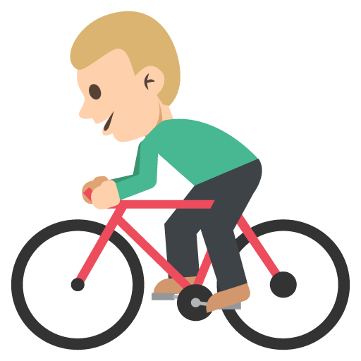 Person Biking: Medium-Light Skin Tone, the previous design