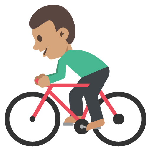 Person Biking: Medium Skin Tone, the previous design