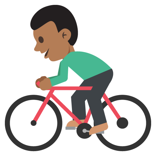 Person Biking: Medium-Dark Skin Tone, the previous design