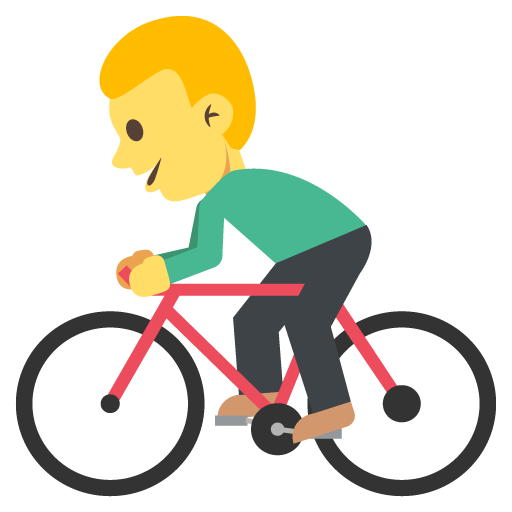 Person Biking, the design in this release