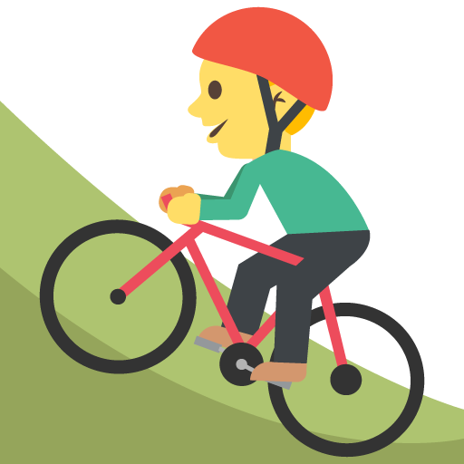 Person Mountain Biking, the design in this release