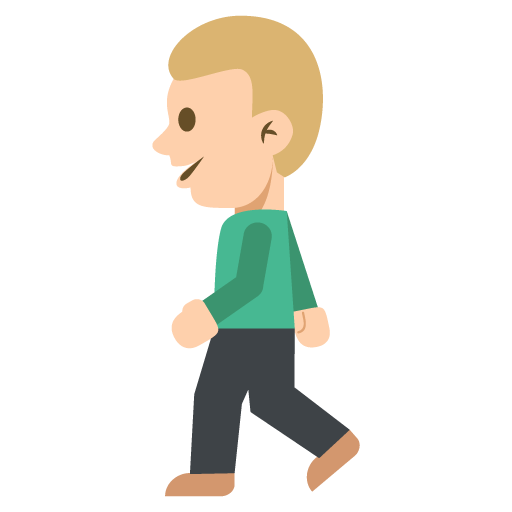 Person Walking: Medium-Light Skin Tone, the previous design
