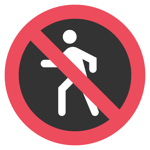 No Pedestrians, the previous design
