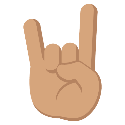 Sign of the Horns: Medium Skin Tone, the design in this release