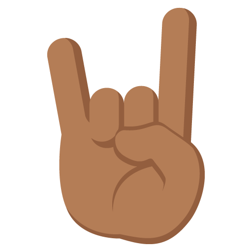 Sign of the Horns: Medium-Dark Skin Tone, the design in this release