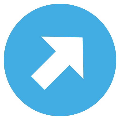 Up-Right Arrow as drawn by JoyPixels in 2.1