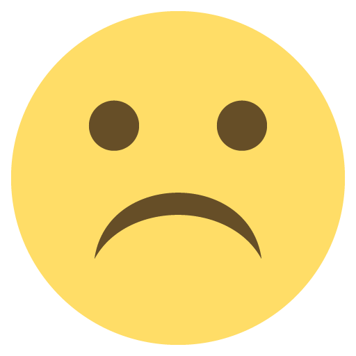 Frowning Face, the previous design