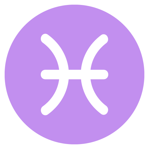 Pisces as drawn by JoyPixels in 2.1