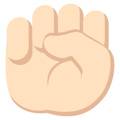 Raised Fist: Light Skin Tone, the design in this release