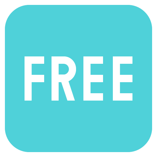 Pulsante FREE as drawn by JoyPixels in 2.2.4