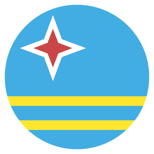 Flag: Aruba as drawn by JoyPixels in 2.2.4