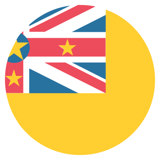 Flag: Niue as drawn by JoyPixels in 2.2.4