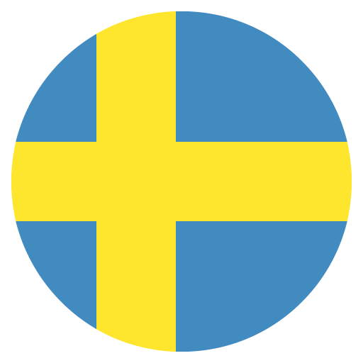 Flag: Sweden as drawn by JoyPixels in 2.2.4