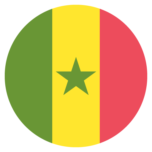 Flag: Senegal as drawn by JoyPixels in 2.2.4