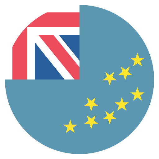 Flag: Tuvalu as drawn by JoyPixels in 2.2.4