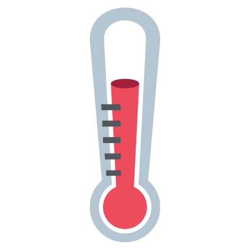 Thermometer as drawn by JoyPixels in 2.2.4