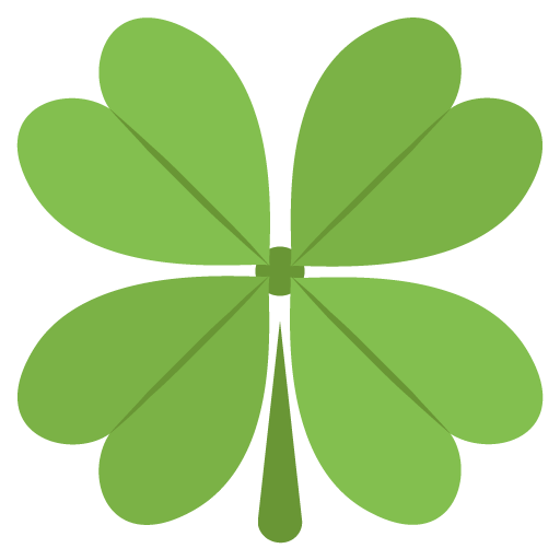 Four Leaf Clover as drawn by JoyPixels in 2.2.4