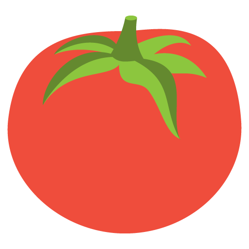Tomato as drawn by JoyPixels in 2.2.4