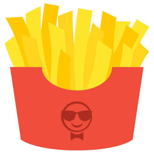 French Fries as drawn by JoyPixels in 2.2.4