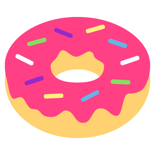 Doughnut as drawn by JoyPixels in 2.2.4