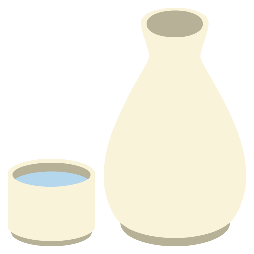 Sake as drawn by JoyPixels in 2.2.4