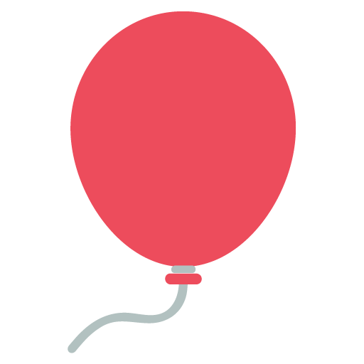Balloon as drawn by JoyPixels in 2.2.4