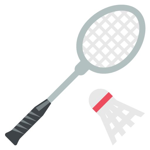 Badminton as drawn by JoyPixels in 2.2.4