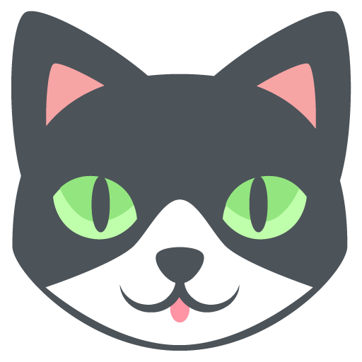 Cat Face as drawn by JoyPixels in 2.2.4