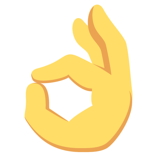 OKの手 as drawn by JoyPixels in 2.2.4