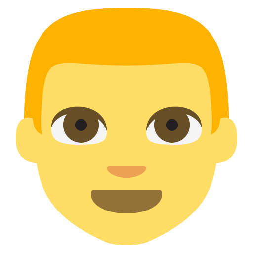 Man as drawn by JoyPixels in 2.2.4