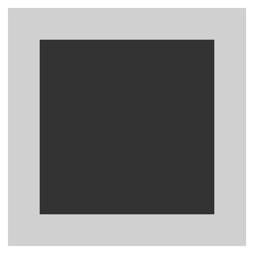 White Square Button as drawn by JoyPixels in 2.2.4